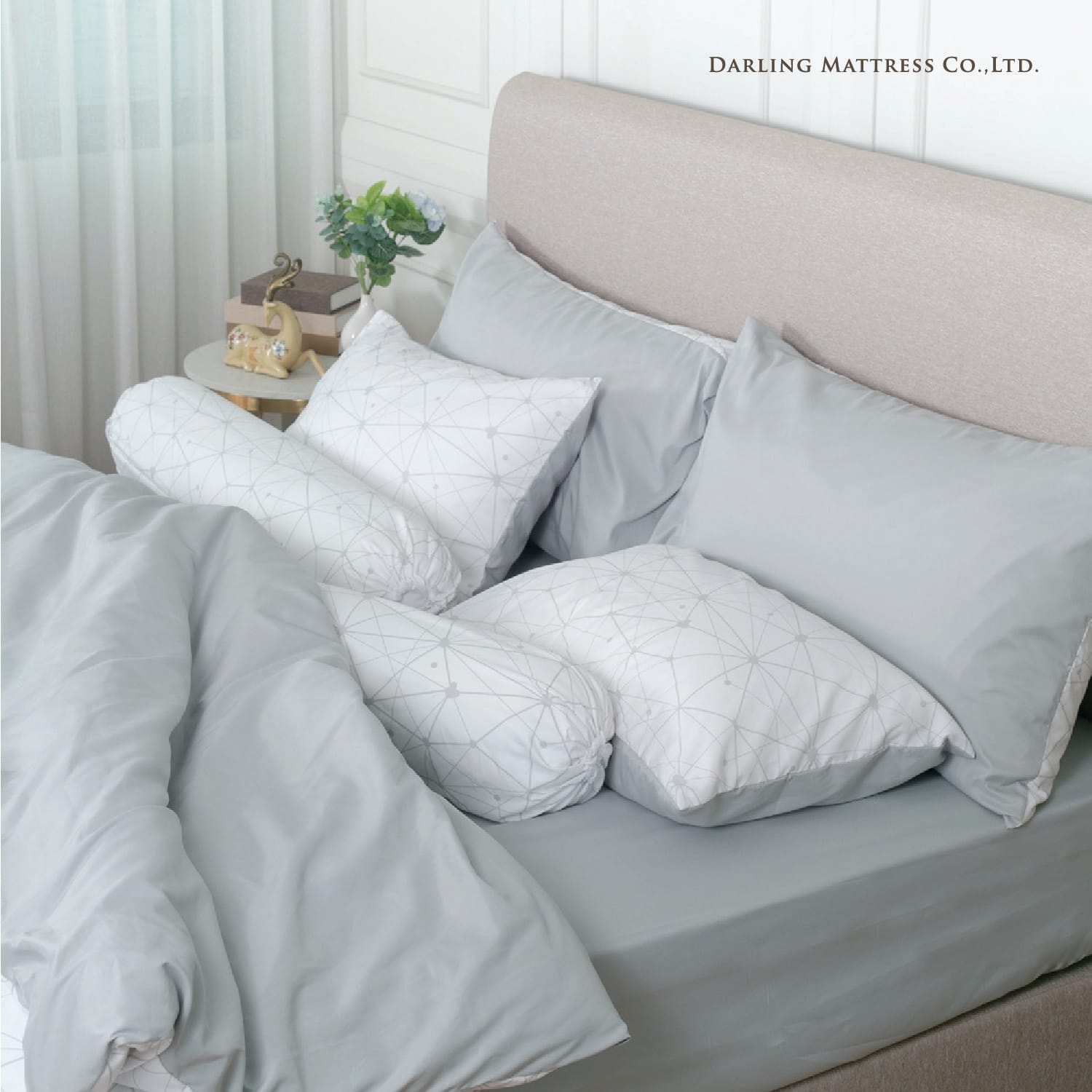 ชุดผ้าปูผ้านวม 3.5 ฟุต DARLING MATTRESS รุ่น2 สี 2 สไตล์ ลายจีเวล_1